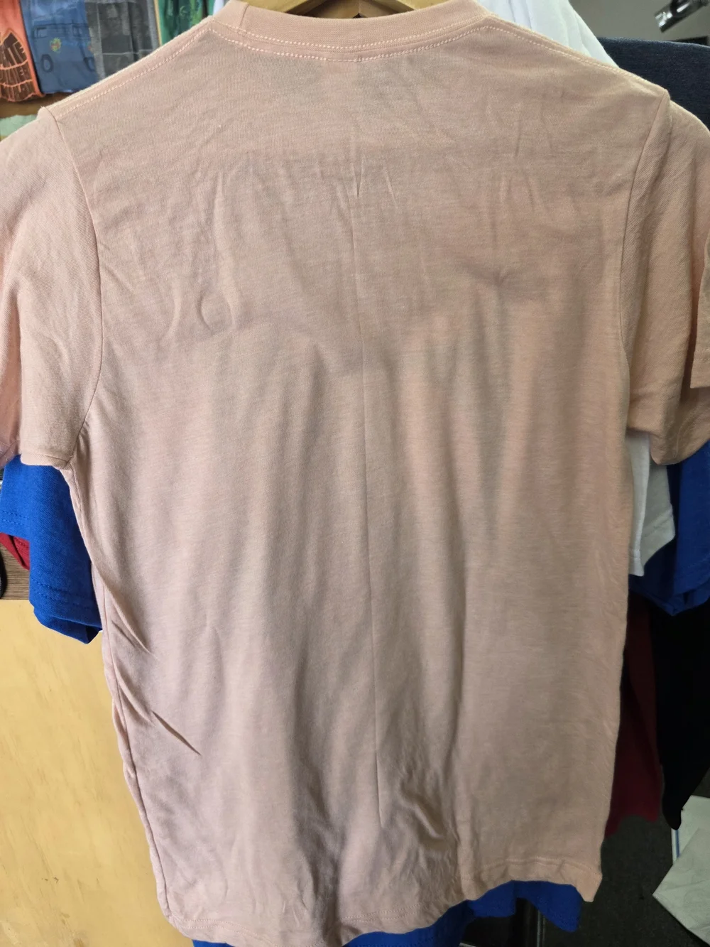 Tultex Pink Crewneck T-Shirt - Picture 2 of 3